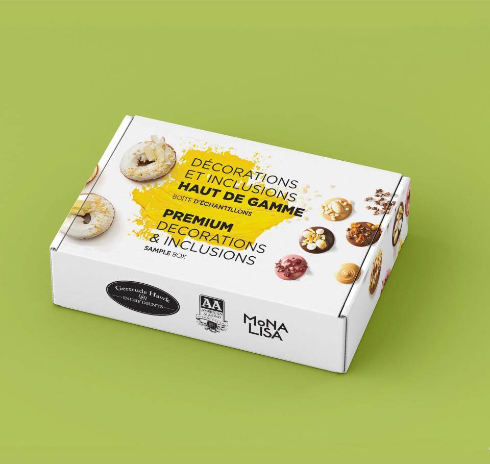 box packaging on green background