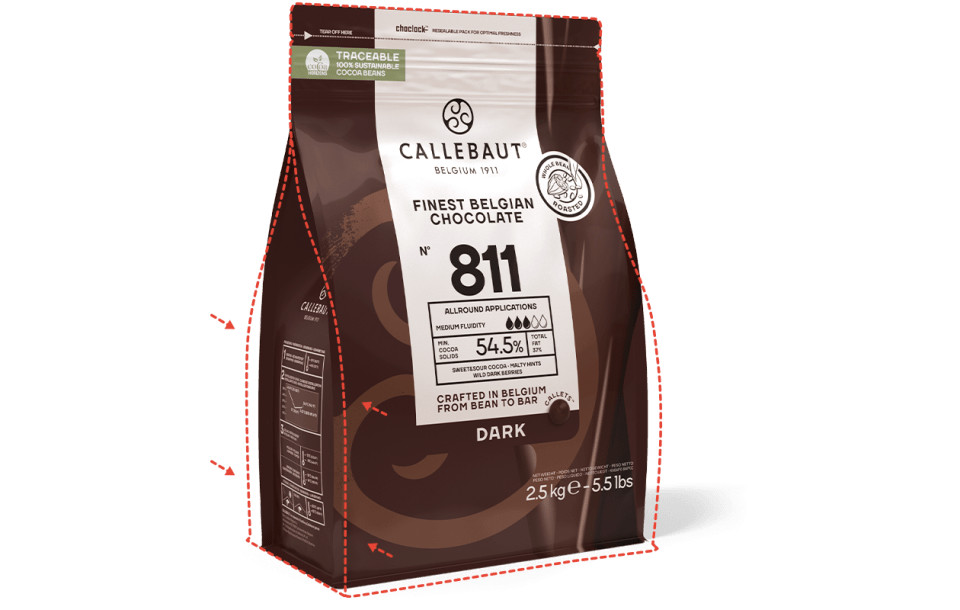 callebaut new pack redesign pack shape
