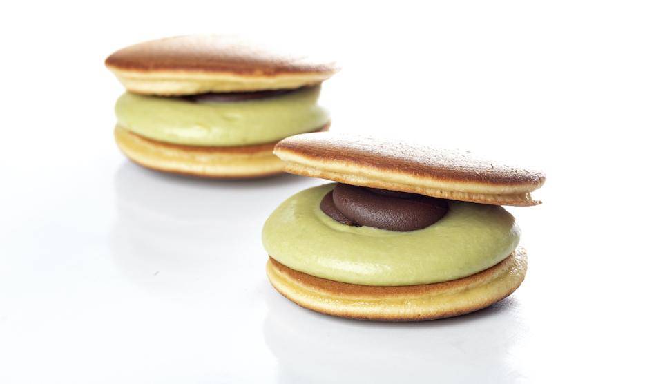 Chef Mika Sakihama's Dorayaki with matcha and lemon ganaches