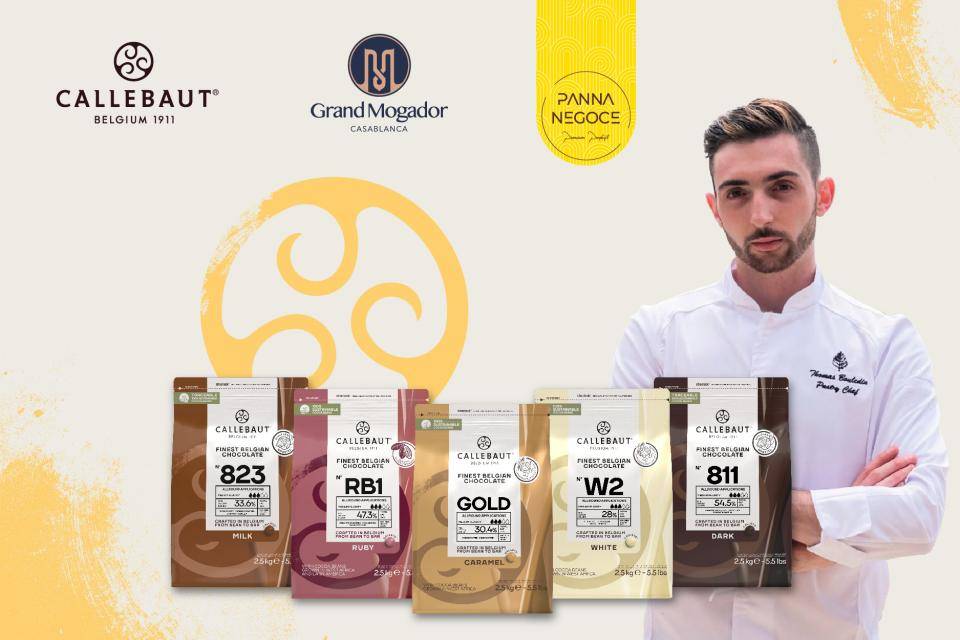 Retrouver vos 5 recettes gourmandes au chocolat Callebaut by Chef Thomas Bouledin.