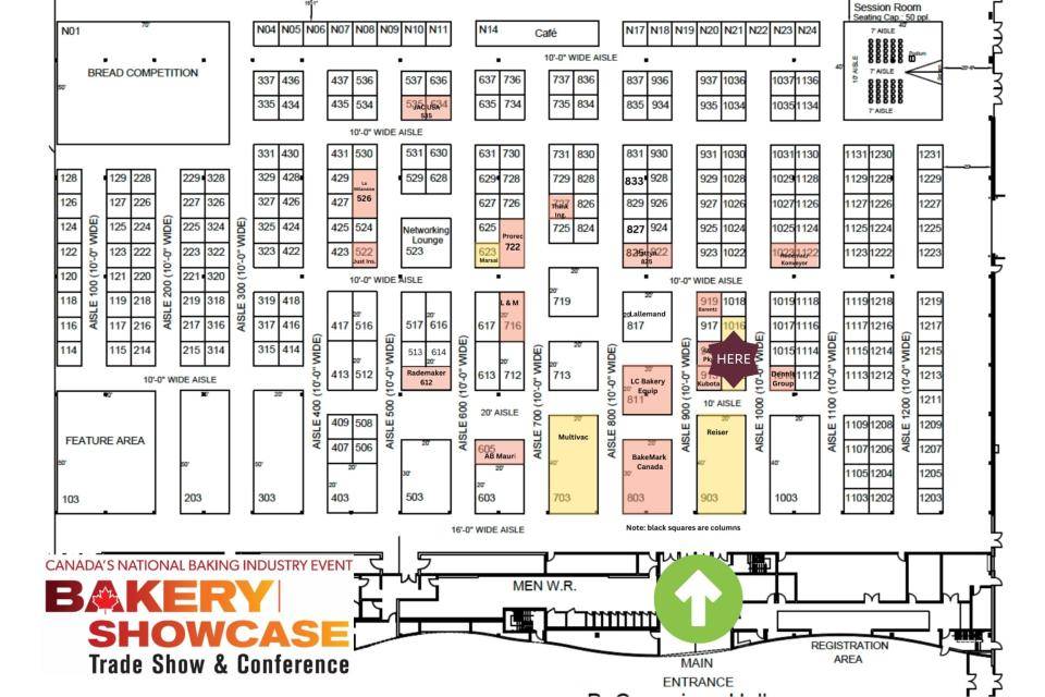 Event floor plan