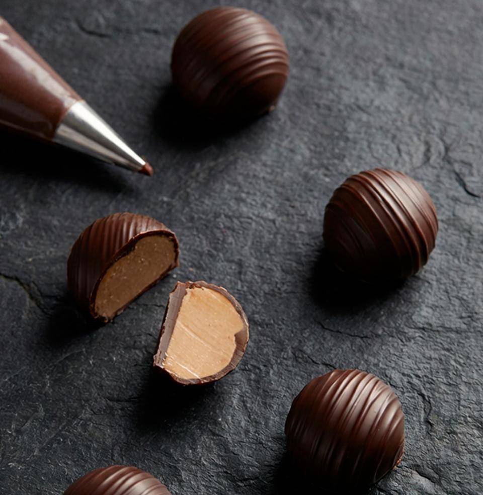 With dark chocolate