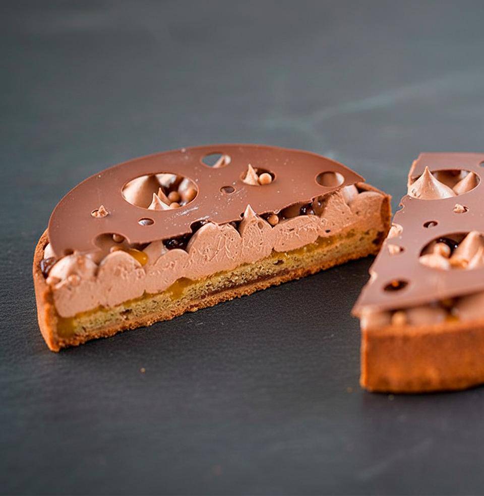 With milk chocolate