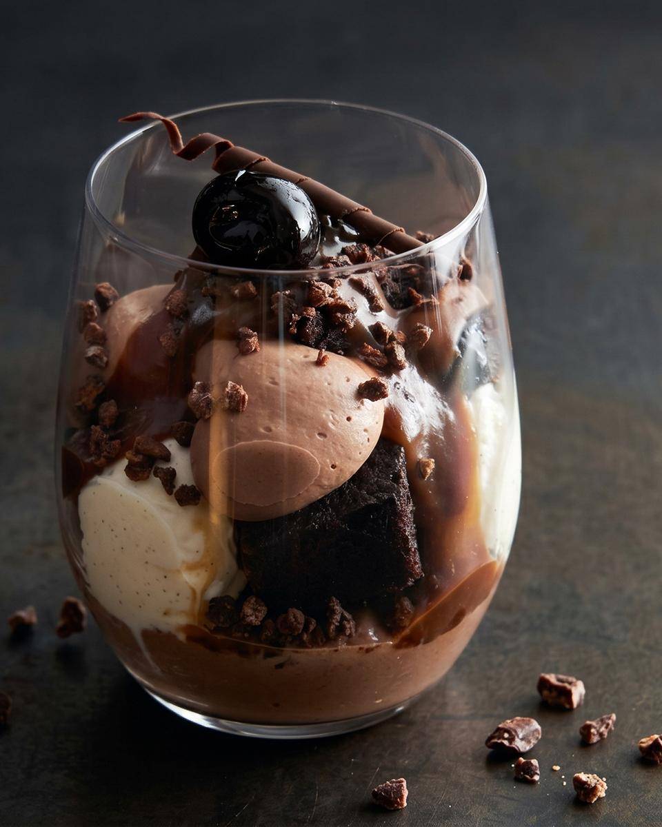 Glas gevuld met Dame Blanche