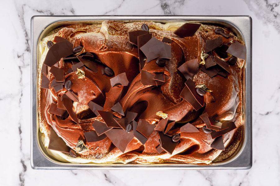 Callebaut straciatella and crunchy cremino
