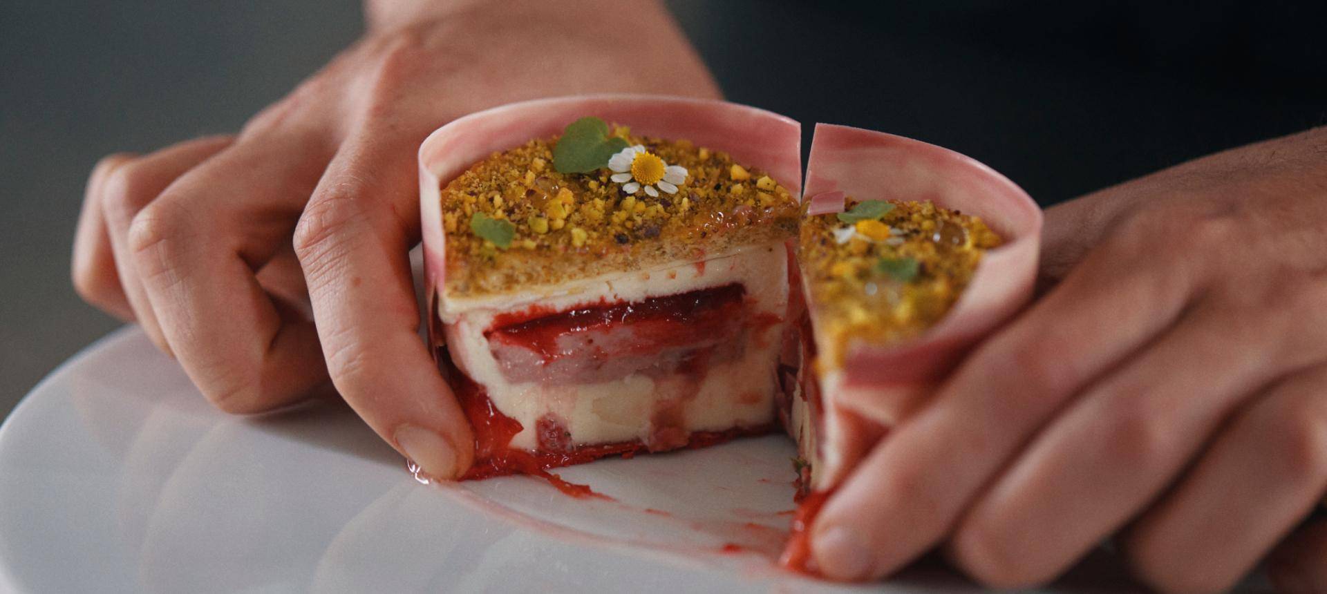 ruby cake by chef Nicolas Nikolakopoulos