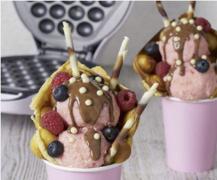 desert and frozen chocolate creation