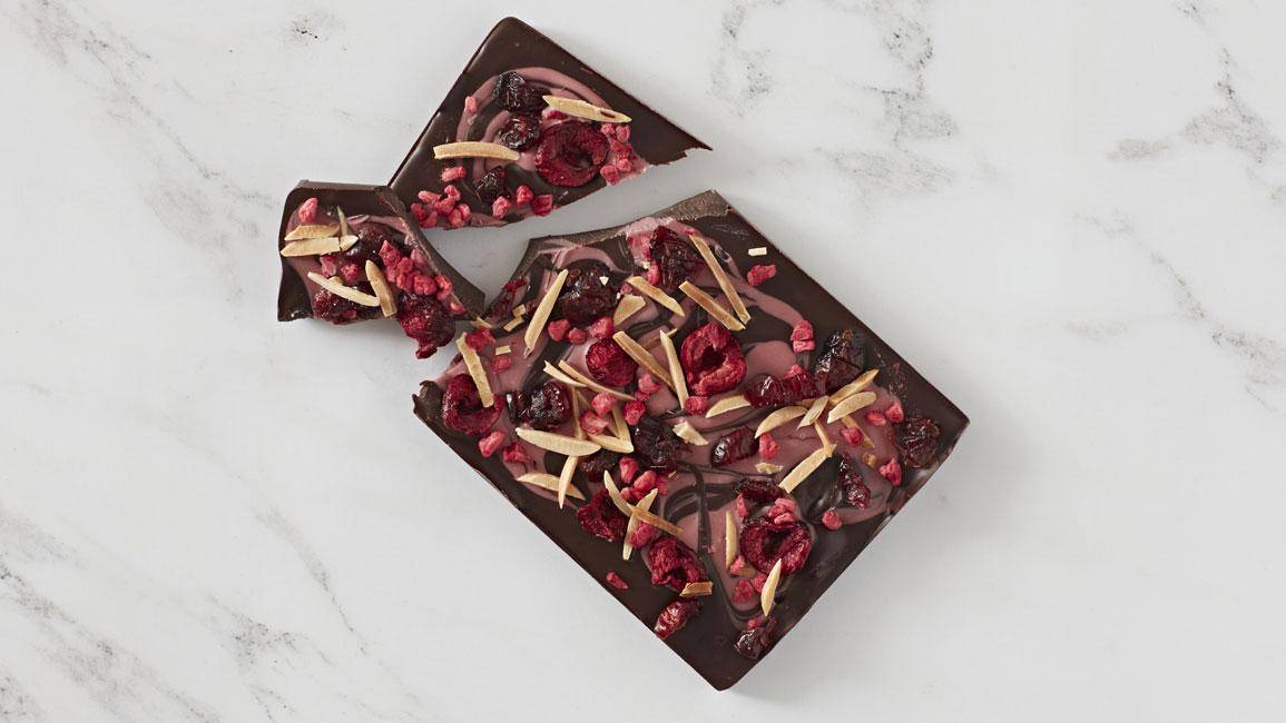 Ruby Chocolate and 811 Dark Chocolate Bark