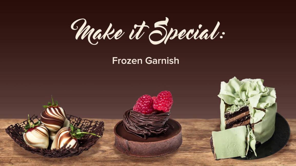 Frozen garnish