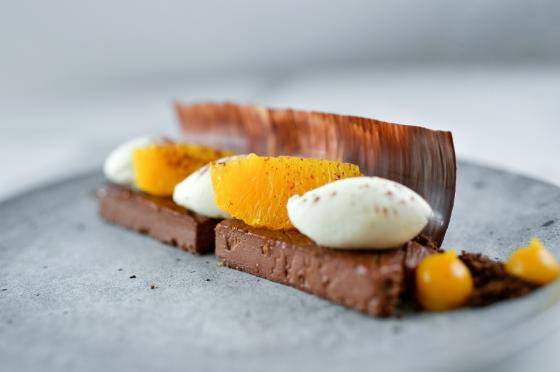 Orange & Dark Chocolate cheesecake